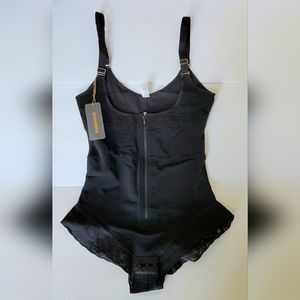 SHAPERX Shapewear Fajas Colombianas Tummy Control Bodysuit Large Black